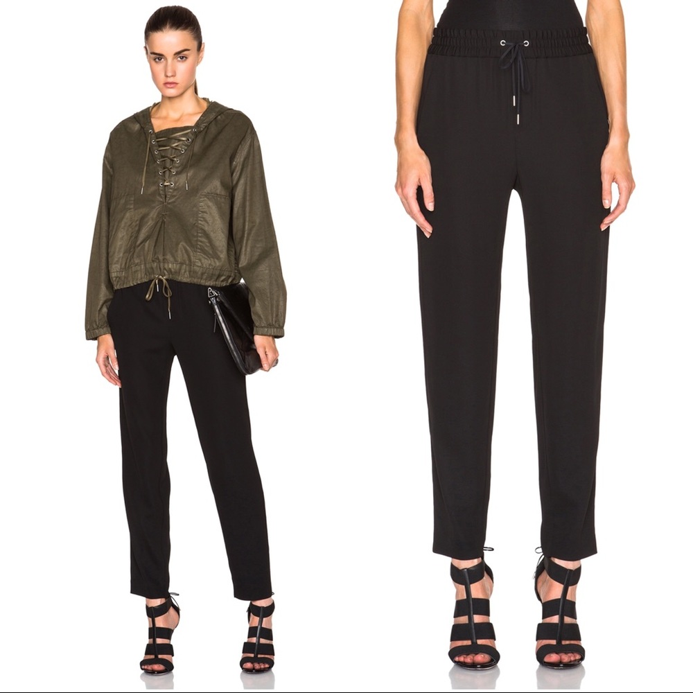 Helmut Lang Revolve Tapered Drawstring Track Pant… - image 1